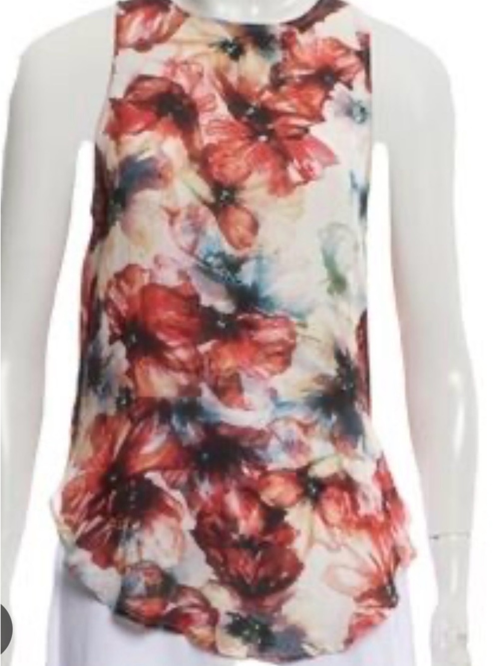 Haute Hippie Floral Sleeveless Top
